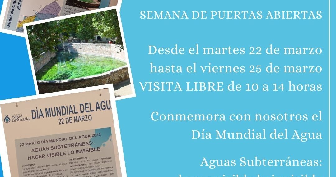 22-25 marzo SEMANA DEL AGUA – DÍA MUNDIAL DEL AGUA