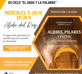 XII CICLO EL AGUA Y LA PALABRA : ALJIBES, PILARES Y PATIOS, AGUAS PÚBLICAS CON HISTORIA