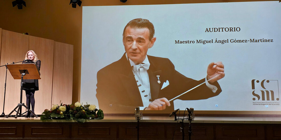 Gómez-Martínez tiene su ‘Auditorio’ en el Conservatorio Superior de Granada